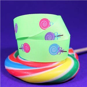 Sweet Treat Ribbon - 22mm Flash/Candy Lolly
